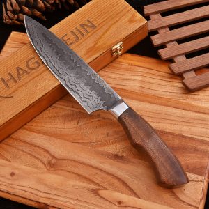 Stainless Steel Knife with Rose Wood Handle